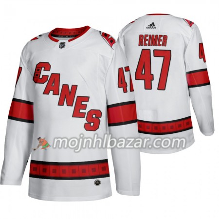 Dresovi Carolina Hurricanes James Reimer 47 Adidas 2019-2020 Bijela Authentic - Muške